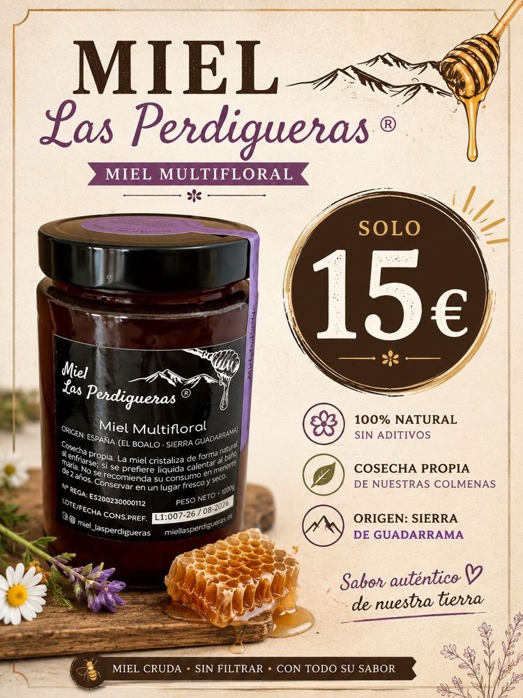 Miel multifloral Las Perdigueras